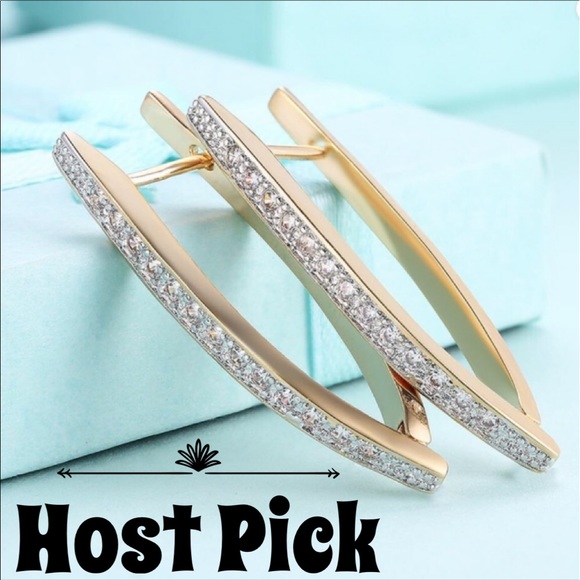 Jewelry - 💠NWOT Golden NYC Swarovski Earrings💠